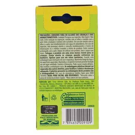 DESODORIZADOR SANITÁRIO EM GEL PATO MENOR PREÇO CITRUS REFIL 38G 360-2