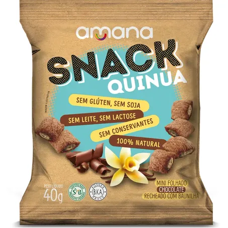 Snack de quinua amana 40g baunilha