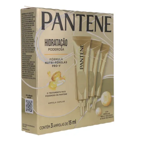 Ampola de Tratamento Pantene Hidro Cauterização com 3 Unidades 15Ml 360-32