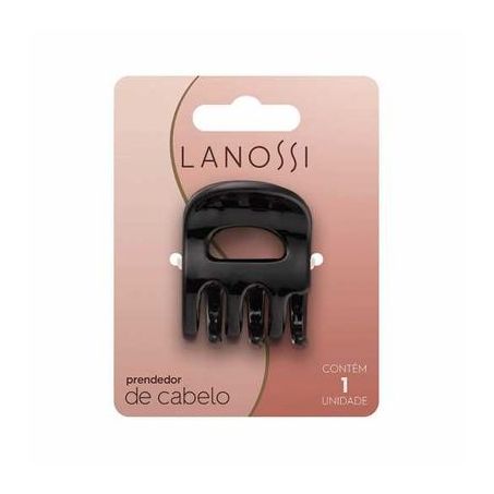 ACESSORIO PARA CABELO LANOSSI PIRANHA PLAST PRET M