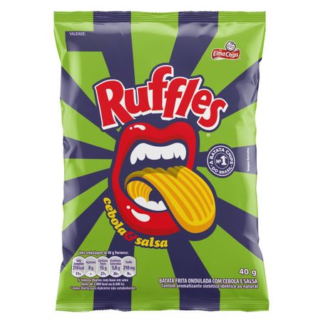 Salgadinho Elma Chips Ruffles Cebola Salsa Pacote 33g 
 