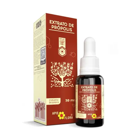 EXTRATO DE PRÓPOLIS MARROM 30ML - APISFLORA