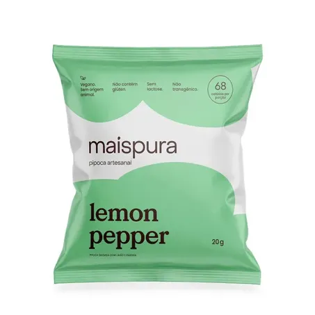 Pipoca Lemon Pepper Mais Pura 20g