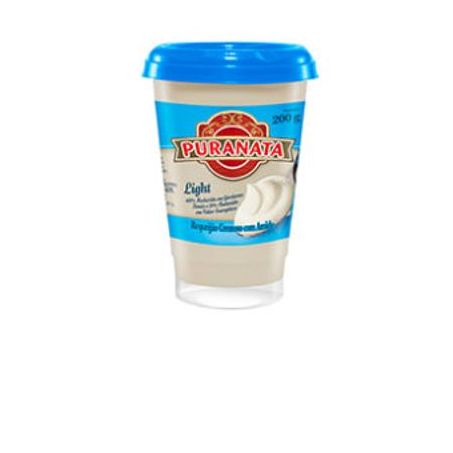 Requeijão Puranata Cremoso com Amido Light Copo 200G