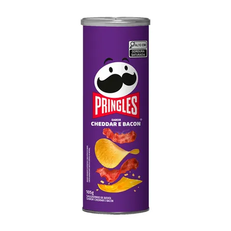 Batata frita pringles cheddar e bacon 105g