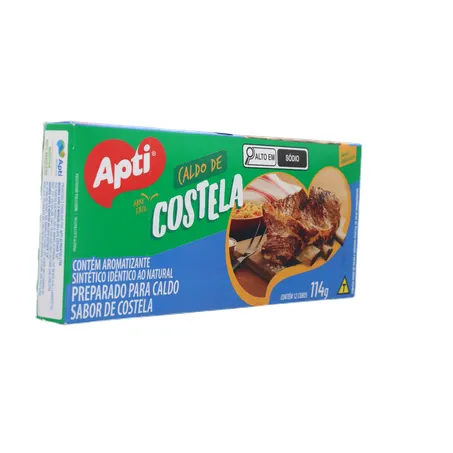 CALDO DE COSTELA EM CUBO APTI CAIXA 114G 360-31