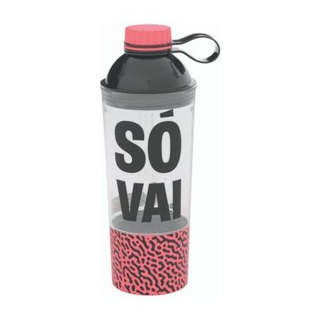 SHAKEIRA PLASUTIL MEN FITNESS 600ML AZUL/PTO VIP