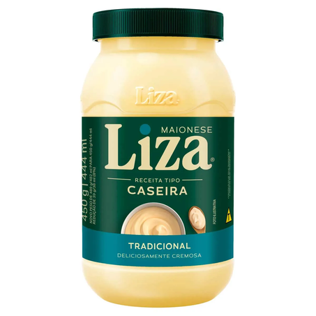 MAIONESE LIZA CASEIRA POTE 450G