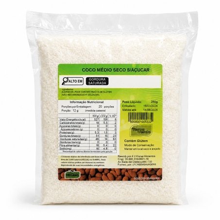COCO RALADO MEDIO 250G
