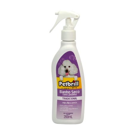Banho Seco Para Cães E Gatos Petbrill Embalagem 250ML