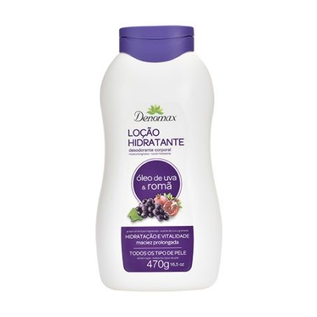 Locao hid.demomax oleo de uva & roma 470g