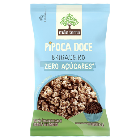 Pipoca Nupoca Mãe Terra 40g - Brigadeiro - Zero açúcar