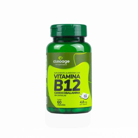 VITAMINA B12 CIANOCOBALAMINA 500MG 60CAPSULAS CLINOAGE