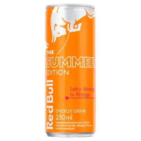 Red Bull Energético Morango E Pêssego 250Ml