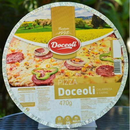 Pizza doceoli calabresa e carne 470g