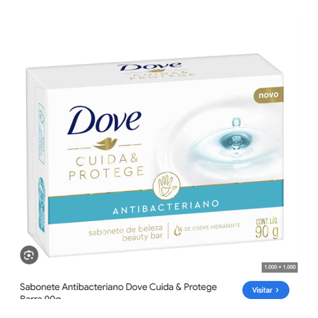 SABONETE DOVE ANTIBACTERIANO 90G