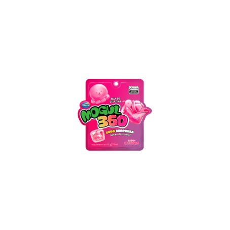 Bala arcor mogul 360g cubo morango 61g