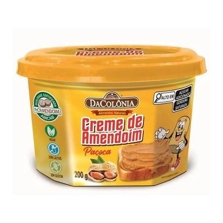 Creme de Amendoim DaColônia Paçoca Pote 200gr