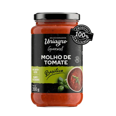 MOLHO DE TOMATE BASÍLICO UNIAGRO GOURMET
