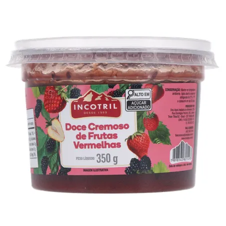 Doce Incotril Incotril Frutas Vermelhas Pote 350gr 360-1