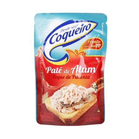 Patê de Atum Coqueiro Toque de Pimenta Sachê 170G
