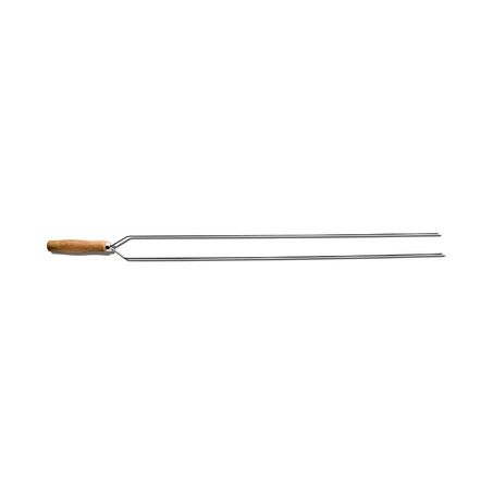 Espeto taumer duplo cromado ref 2095 inox