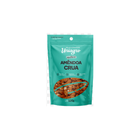 Amendoa uniagro 120g crua laminada