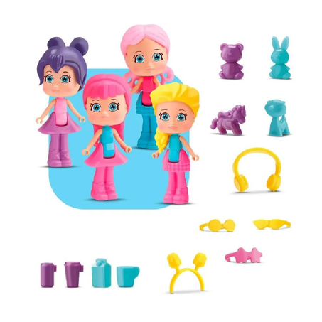 BONECA DIVERTOYS SURPRISE MINI DESCOLADA REF.8234