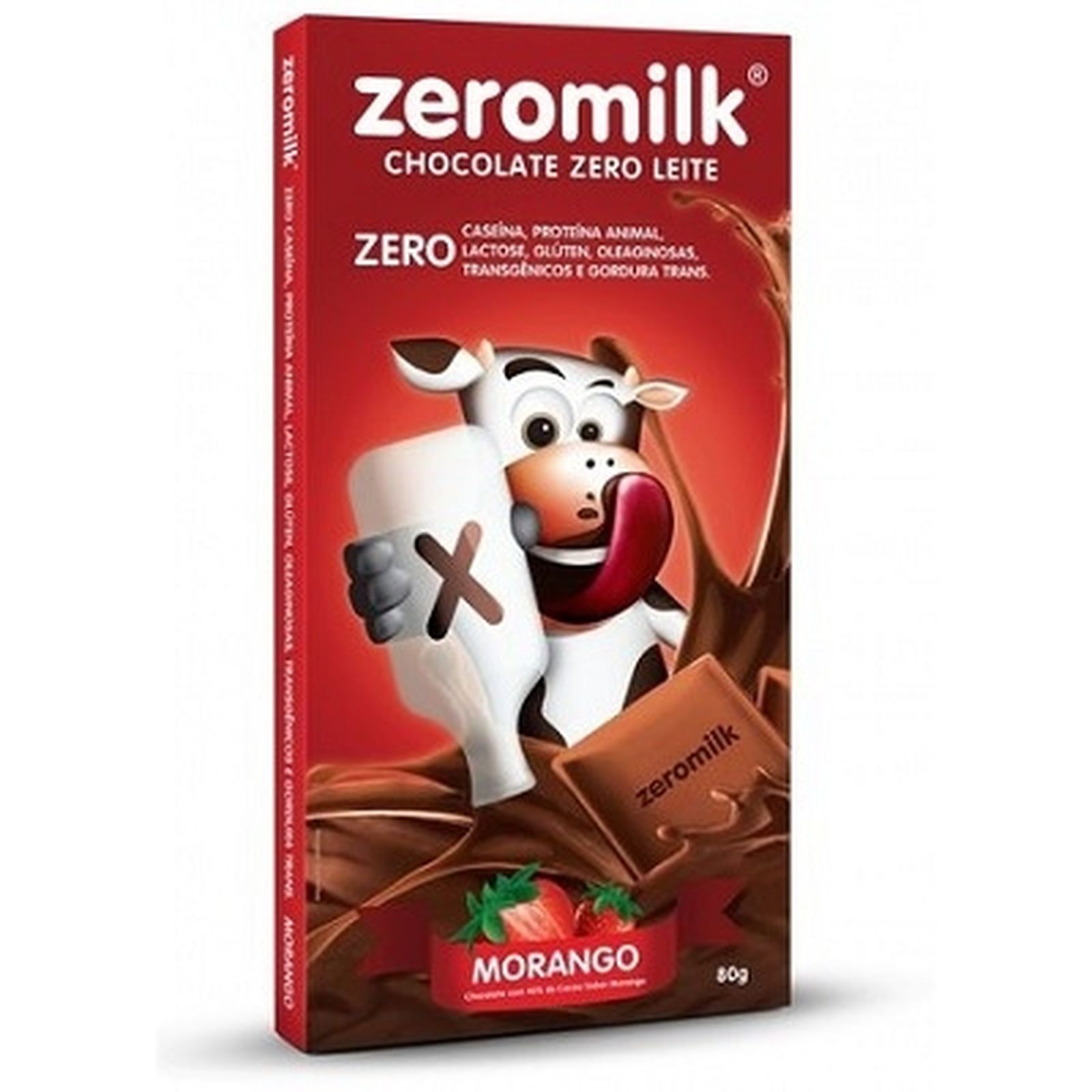 1cocomilkさん1-25-7 Chocolate Em Barra Zeromilk 40% Cacau Morango S/ Lactose Vegano