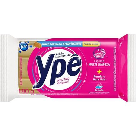 Sabao barra ype neutro 10% des. 180g