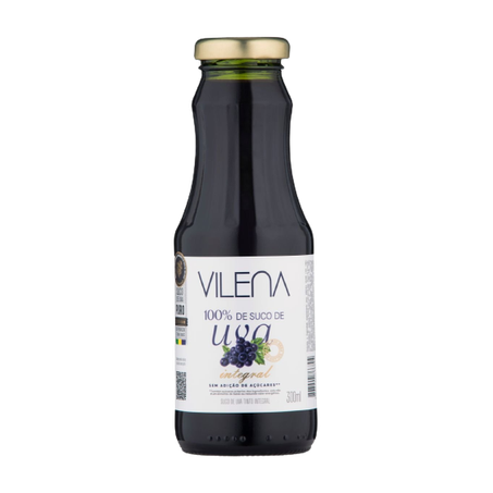 SUCO DE UVA VILENA 300ML INTEGRAL TINTO 