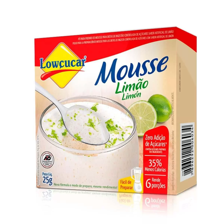 MOUSSE PÓ LOWÇUCAR LIMÃO ZERO 25G