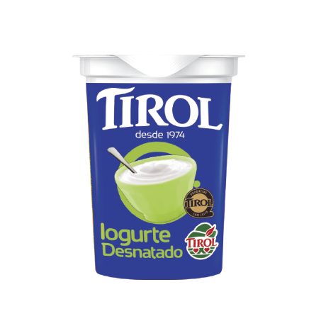 Iogurte tirol natural desnatado 160ml