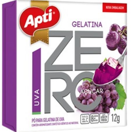 Gelatina aptiva 12g zero uva
