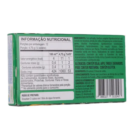 CALDO DE LEGUMES EM CUBO APTI 57G 360-15