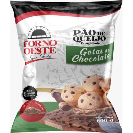 PAO DE QUEIJO COM GOTAS DE CHOCOLATE FORNO OESTE 600G