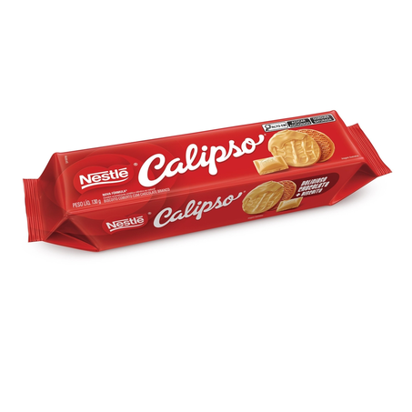 Biscoito Calipso Coberto Chocolate Branco 130G
