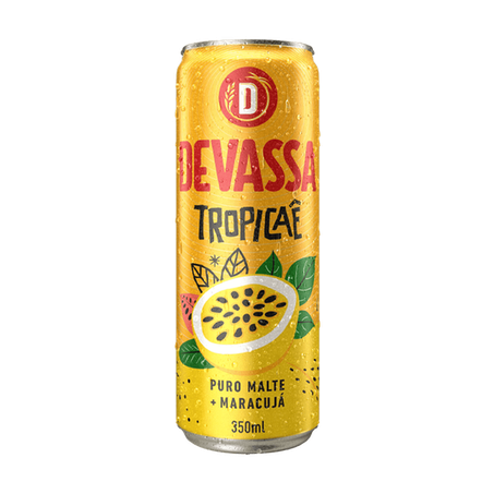 CERVEJA DEVASSA TROPICAL MARACUJA LT 350ML