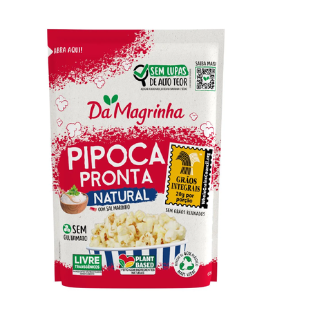 Pipoca pronta natural da magrinha 65g