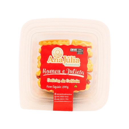 BISCOITO ANA JÚLIA ROMEU E JULIETA 200G