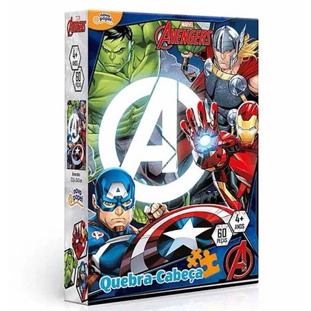 Quebra-cabeça vingadores 60pc 8034