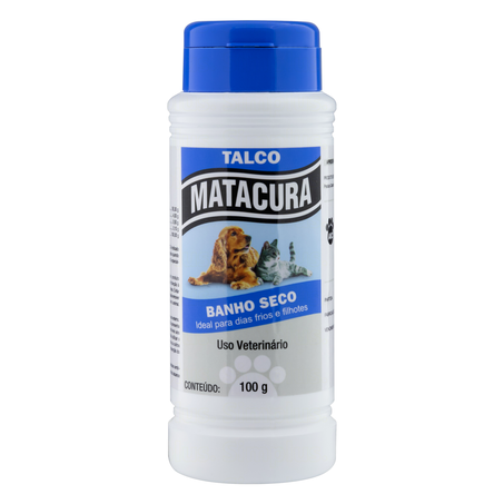 Talco Pet Matacura 100g Banho Seco