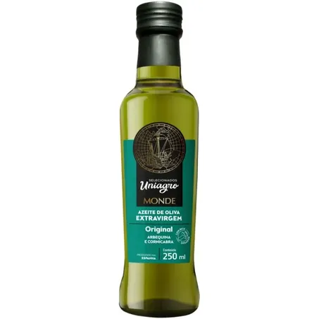 Azeite de oliva uniagro extra virgem monde 250ml