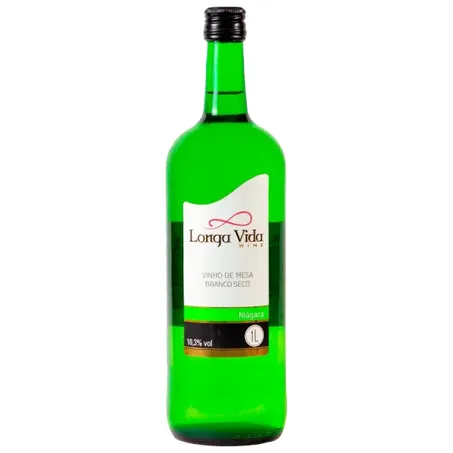 Vinho branco seco niagara longa vida 1l