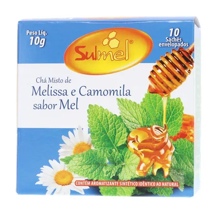 Cha sulmel melissa camomila mel 10g 360-1