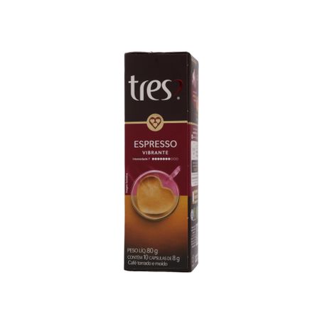 Cápsula 3 Corações Espresso Vibrant C/10 80g 360-32