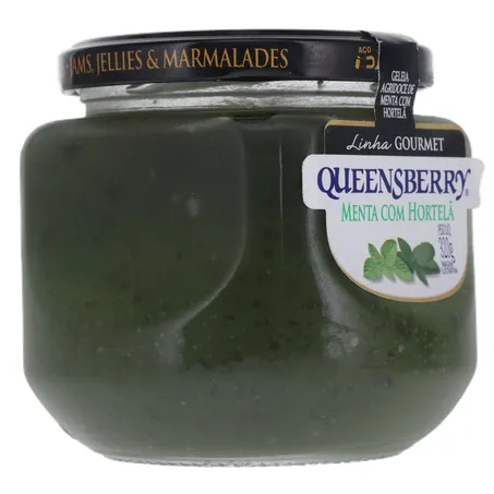 Geleia Agridoce Queensberry Menta com Hortelã Pote de Vidro 320gr 360-31