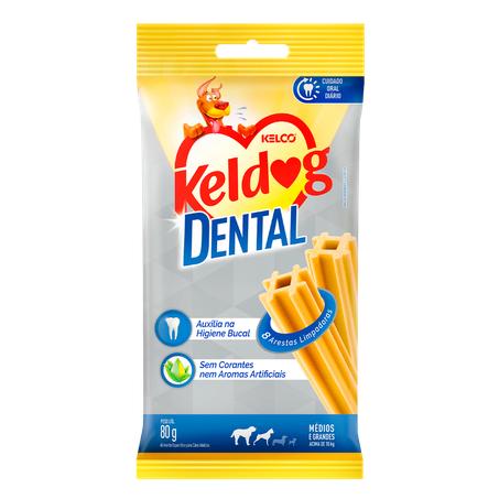 Keldog dental cães médios e grandes 80g
