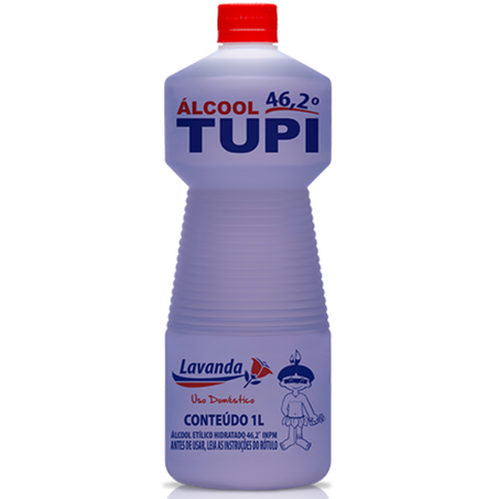 Alcool 1000ml 46,2º inpm tupi lavanda