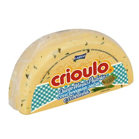 QUEIJO MINAS PADRÃO COM ORÉGANO, SALSA E CEBOLINHA CRIOULO LATCO